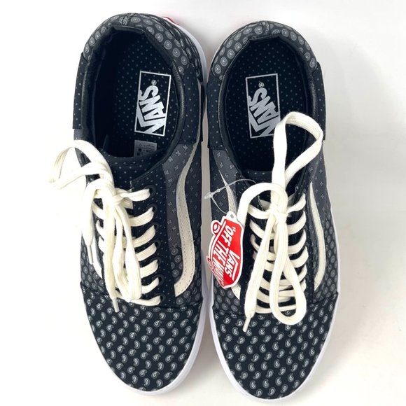 Vans Old Skool Black Womens Size Low Top Skateboarding White Canvas VN0A3WKT9XJ - Picture 8 of 11